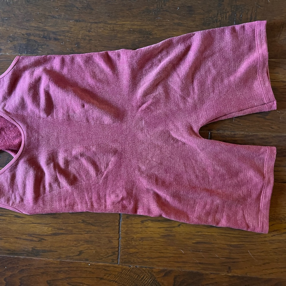 Red workout onsie